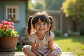 Affiche colorée pour immortaliser les premières étapes de l'enfance
